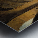 A Monk In A Ruin Which Has Been Made Into A Wine Cellar [1823] by Alexander Lauréus [1783–1823] Metal print