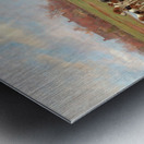 Mr. Edward Lycett Green and the York and Ainsty Hounds on the Ferry at Newby [1898] by Thomas Blinks [1853–1912] Metal print