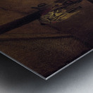 A Chevauxleger fiddles with a maid [1820] by Carl Wilhelm Freiherr von Heideck [1788–1861] Metal print