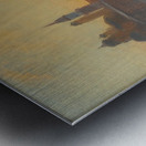 Sonnenuntergang Bei Passau An Der Donau by Anton Hlavacek [1842–1926] Metal print