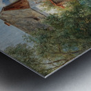 A Rustic Garden in Blossom in the Countryside. By Emil Barbarini [1855–1933] Metal print