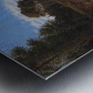 Church–Goers Arriving By Boat At The Parish Church Of Leksand On Siljan Lake. Sweden [1853] by Wilhelm Marstrand [1810–1873] Metal print