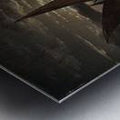 Vesuvius In Eruption. Moonlight [1821] by Johan Christian Dahl [1788–1857] Metal print