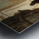 Johann Sebastian Bach at the Organ in Sanssouci in the Presence of Frederick the Great and the Royal Family on 7 May 1747 by Hermann von Kaulbach [1846–1909] Metal print