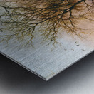 Figures on a winter road [1849] by Barend Cornelis Koekkoek [1803–1862] Metal print