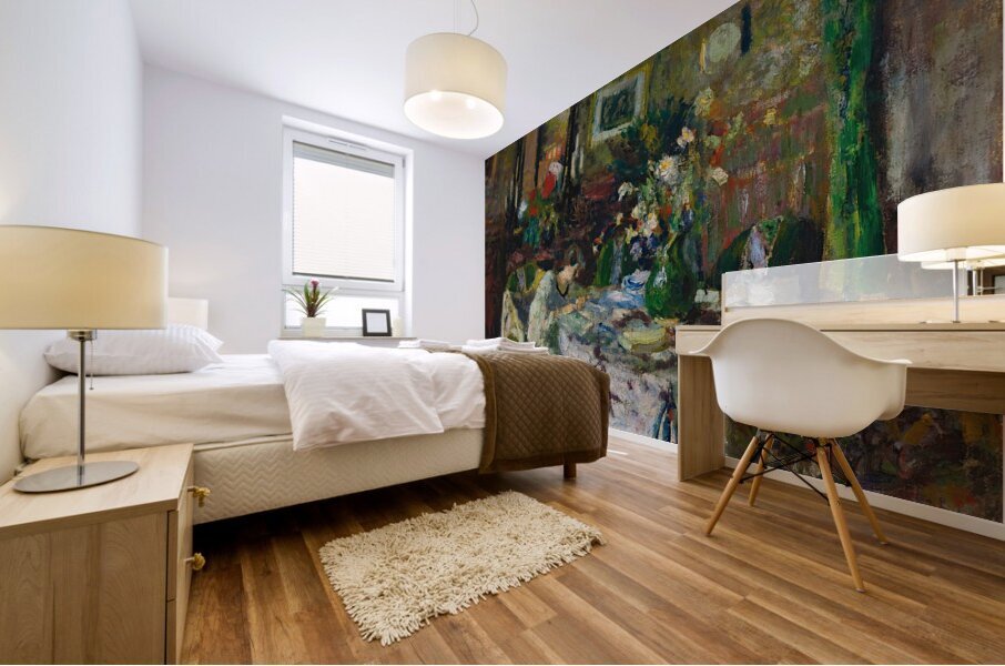 Marcelle Aron Dans La Salle À Manger Au Château–Rouge [1905] by Édouard Vuillard [1868–1940] Mural print