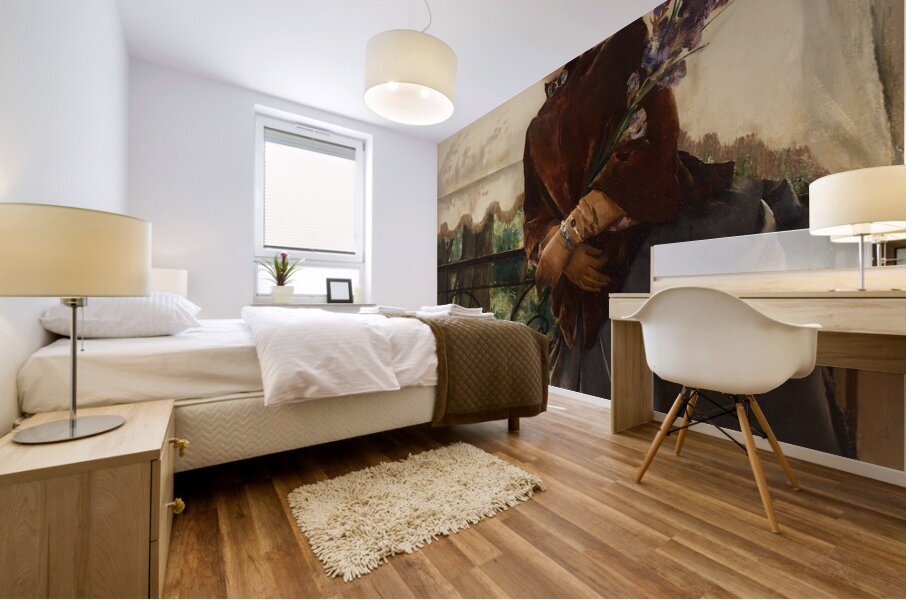 Portrait of Mademoiselle Dubois [1884] by Alfred Stevens [1823–1906] Mural print