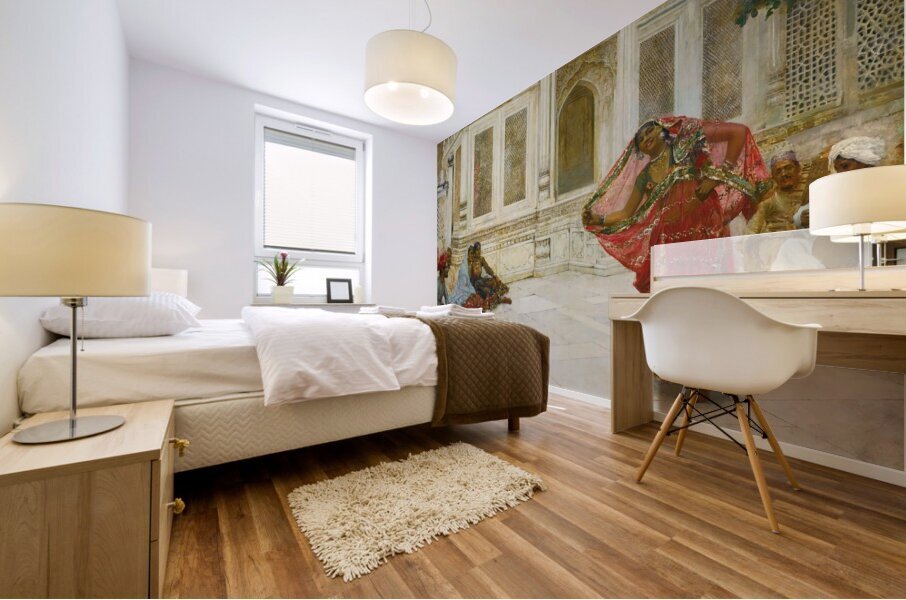 Dancing Girl. India by Edwin Lord Weeks [1849–1903] Mural print