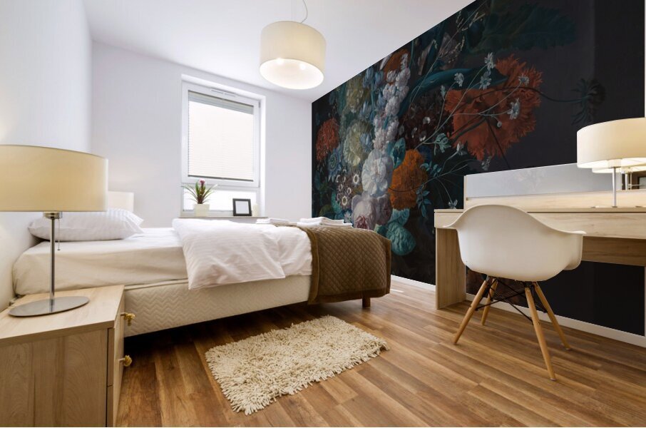 A Vase of Flowers [1716] by Margareta Haverman [1693–1722] Mural print