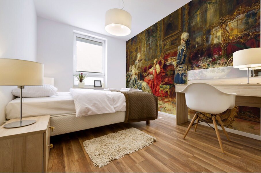 A Musical Interlude [1901] by Salvador Sánchez Barbudo [1857–1917] Mural print