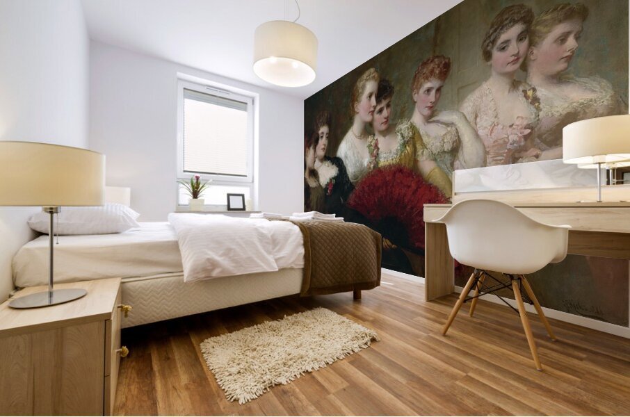 Fair Critics [1886] by George Elgar Hicks [1824–1914] Mural print