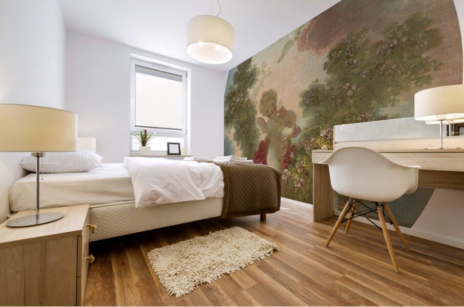 Love The Sentinel [C. 1773–1776] by Jean–Honoré Fragonard [1732–1806] Mural print