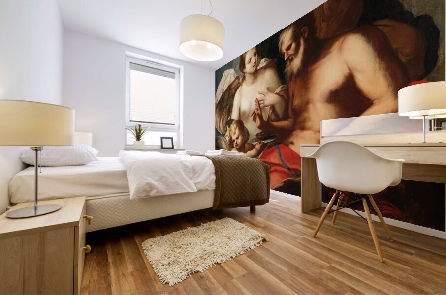 Venus and Cupid. Jupiter and Mercury [17th Century] by Venetian School [16th–20th Century] Mural print