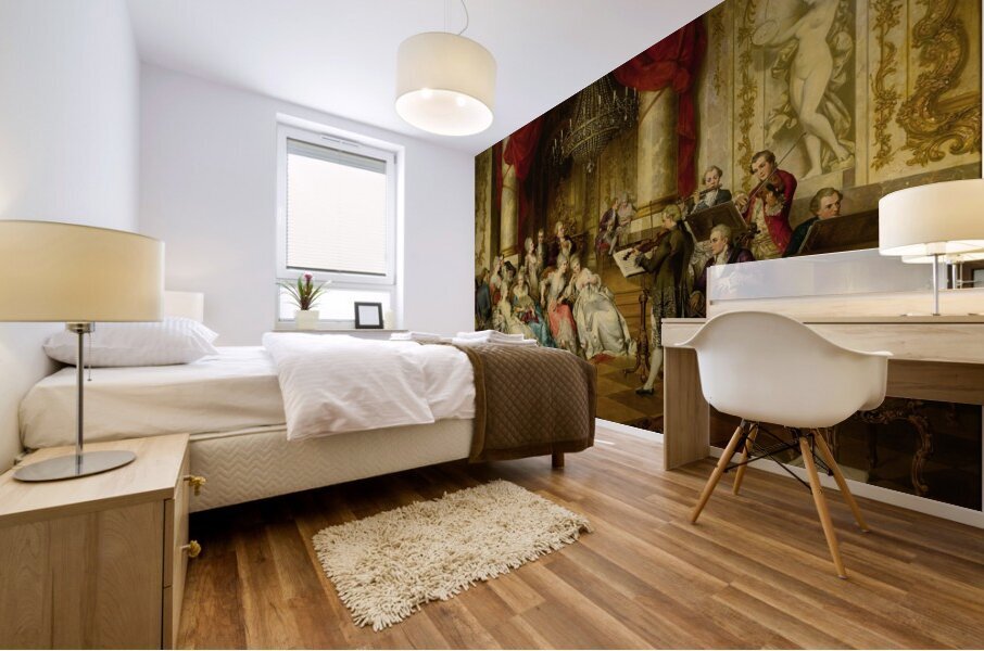 The Recital by Carl Schweninger. Jr [1854–1903] Mural print