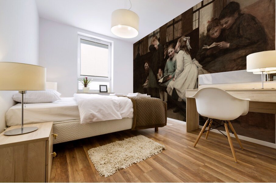 En retenue [1888] by Auguste–Joseph Truphême [1836–1898] Mural print