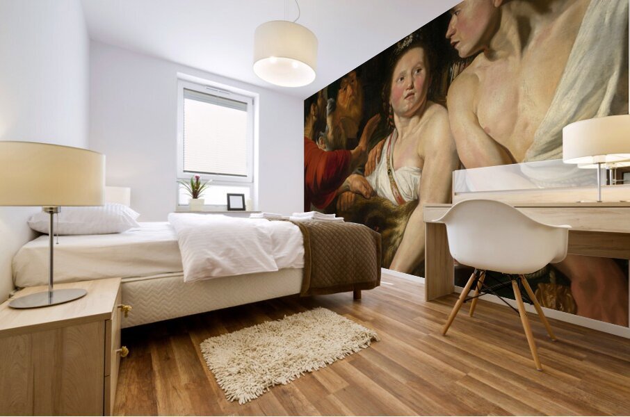 Meleager and Atalante [1617–1618] by Jacob Jordaens [1593–1678] Mural print