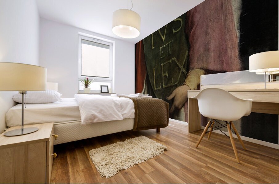 Le Droit Ecrit [1881] by Jules Elie Delaunay [1828–1891] Mural print