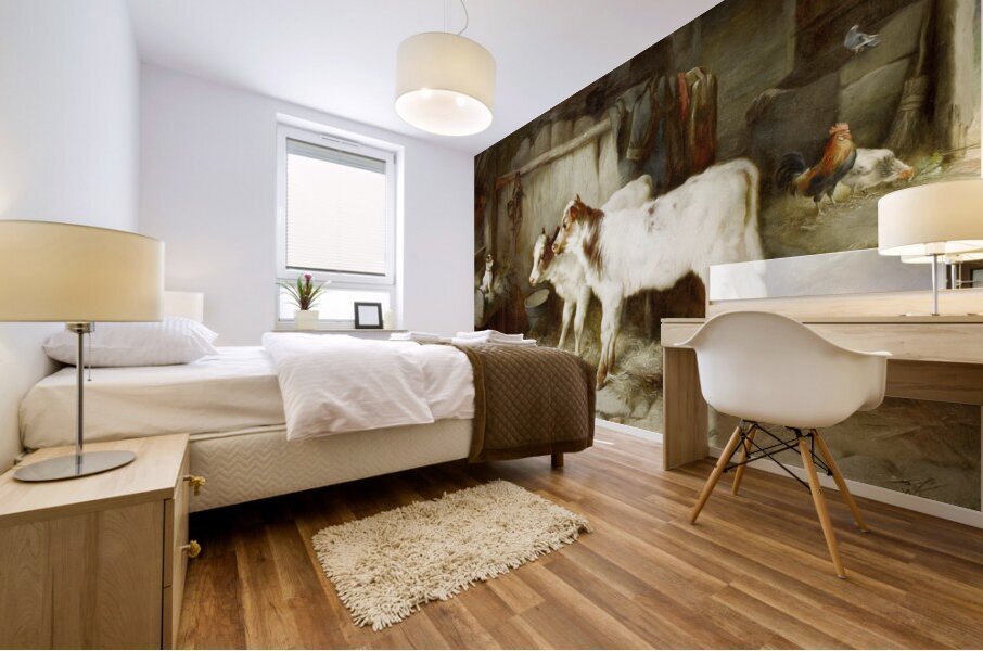 The Dog In The Manger by Walter Hunt [1861–1941] Mural print