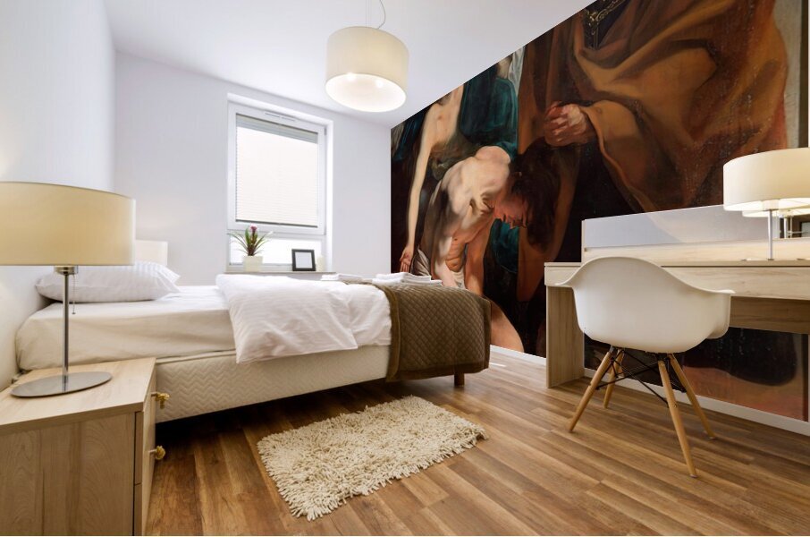 The Sacrifice of Isaac [1625] by Jacob Jordaens [1593–1678] Mural print