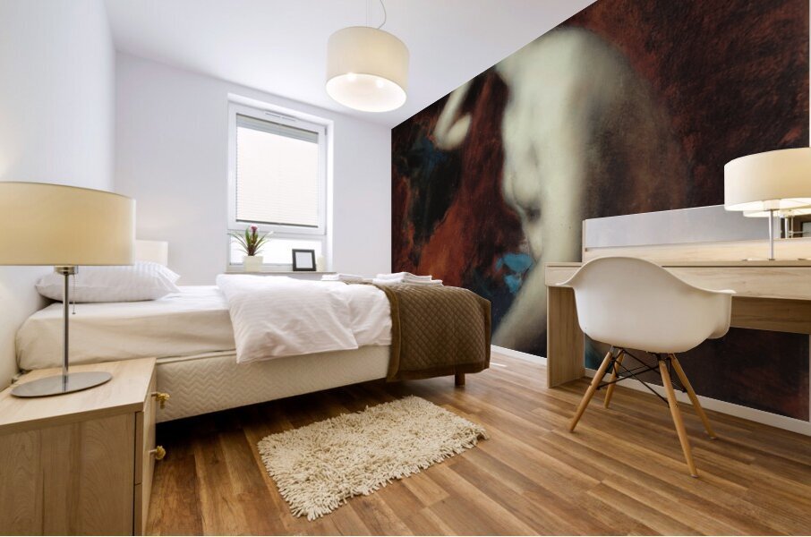 Rêverie [1904–1905] by Jean–Jacques Henner [1829–1905] Mural print