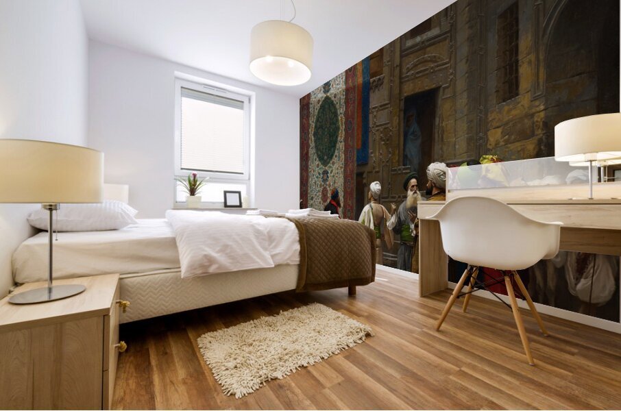 The Carpet Merchant [circa 1887] by Jean–Léon Gérôme [1824–1904] Mural print