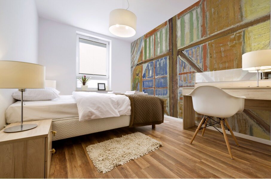 View of a butcher’s shop by Vincent van Gogh [1853–1890] Mural print