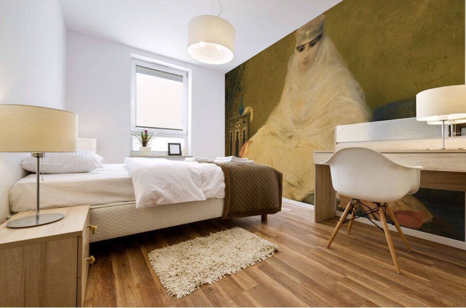 A Lady Of Smyrna [1874] by Eugène Verdyen [1836–1903] Mural print