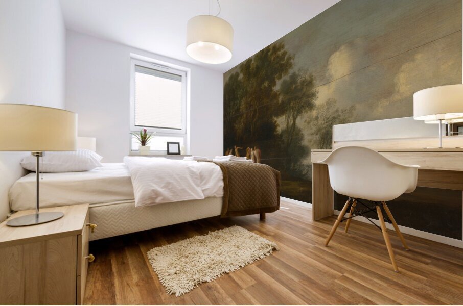 Diana and Callisto [1635–1645] by Dirck Dalens [1600–1676] Mural print