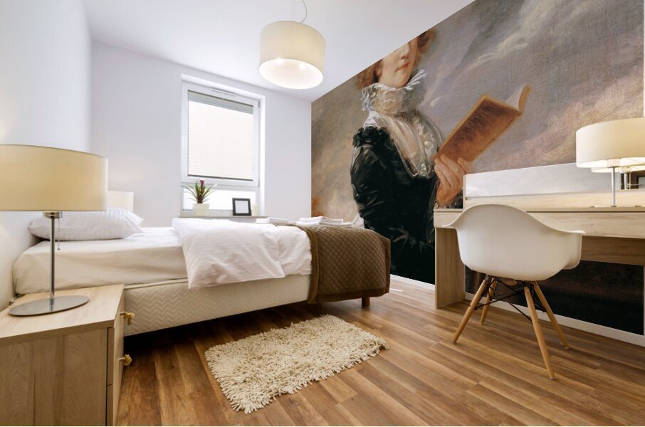 The actress Josefa Hortensia Füger. The artist’s wife [1797] by Heinrich Friedrich Füger [1751–1818] Mural print