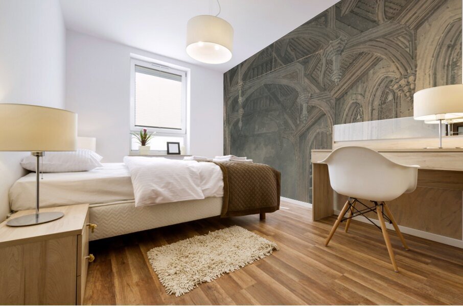 Interior of St. John’s Palace. Eltham [ca. 1793] by Joseph Mallord William Turner [1775–1851] Mural print