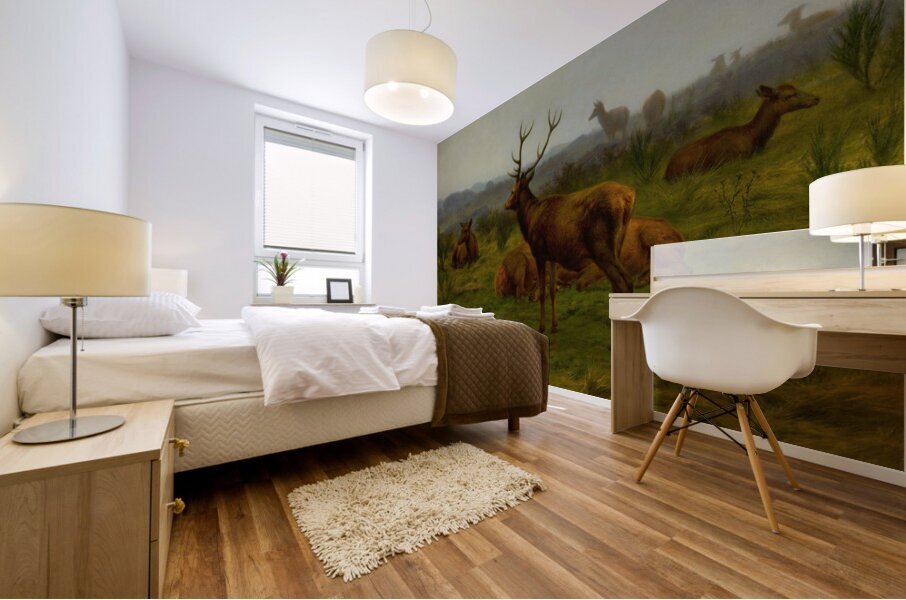 The Monarch of the Herd [1868] by Rosa Bonheur [1822–1899] Mural print