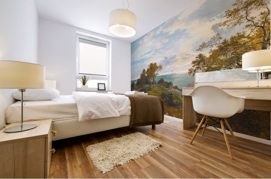 A Peep At The Sea. Fairlight Glen [1859] by Sidney Richard Percy [1821–1886] Mural print