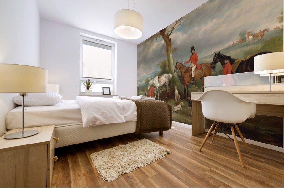 Thomas Wilkinson. M.F.H.. With the Hurworth Foxhounds [1846] by John Ferneley [1782–1860] Mural print