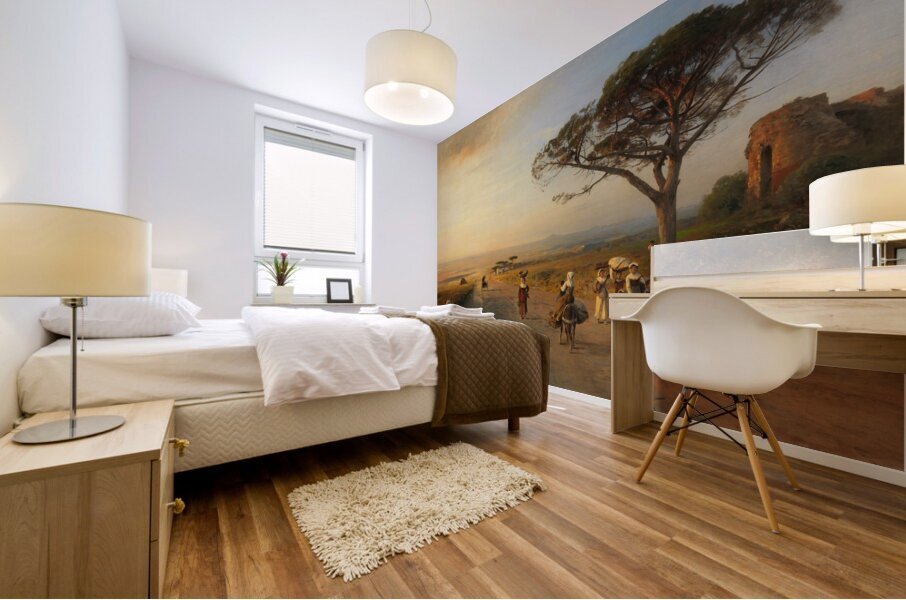 Via Appia [Ca. 1850] by Albert Flamm [1823–1906] Mural print