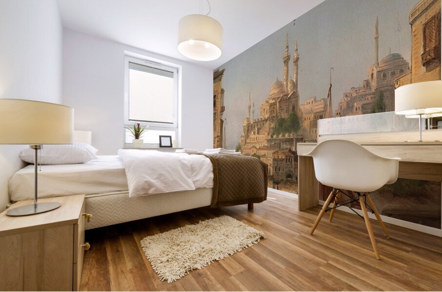 Partie Aus Istanbul [1899] by Karl Kaufmann [1843–1905] Mural print