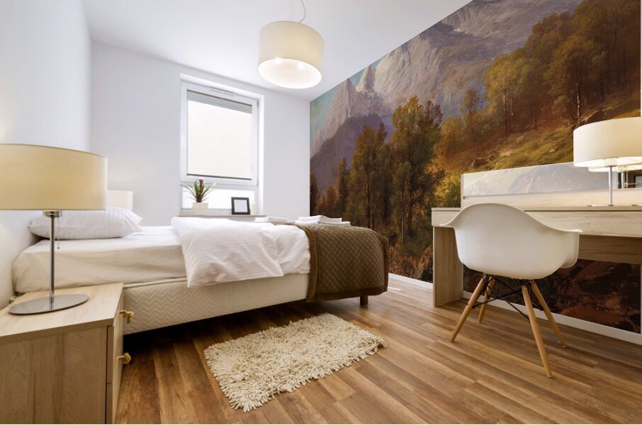 The Watzmann Near Berchtesgaden by Carl Millner [1825–1895] Mural print