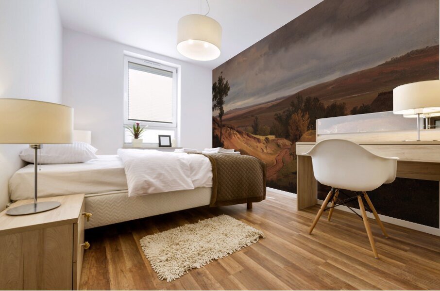 Heidelandschaft bei Silkeborg in Jütland. Dänemark [1840] by Louis Gurlitt [1812–1897] Mural print