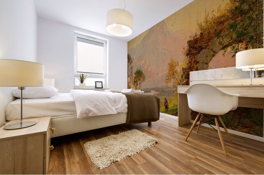 Villa d’Este. Tivoli [1877] by Jasper Francis Cropsey [1823–1900] Mural print