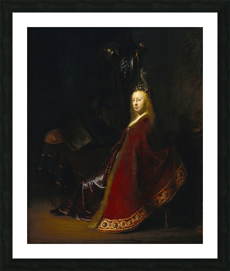 Minerva [circa 1631] by Rembrandt van Rijn [1606–1669] Picture Frame print