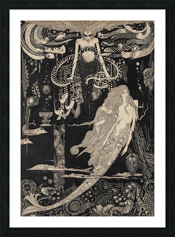The Little Sea Maid [1916] by Harry Clarke [1889–1931] Picture Frame print