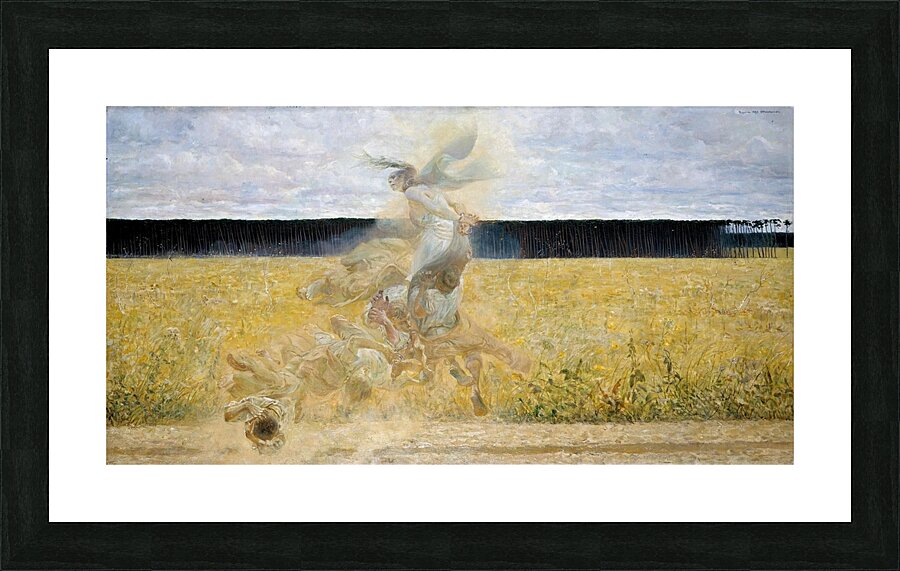 In the Dust Storm [1893–1894] by Jacek Malczewski [1854–1929] Picture Frame print