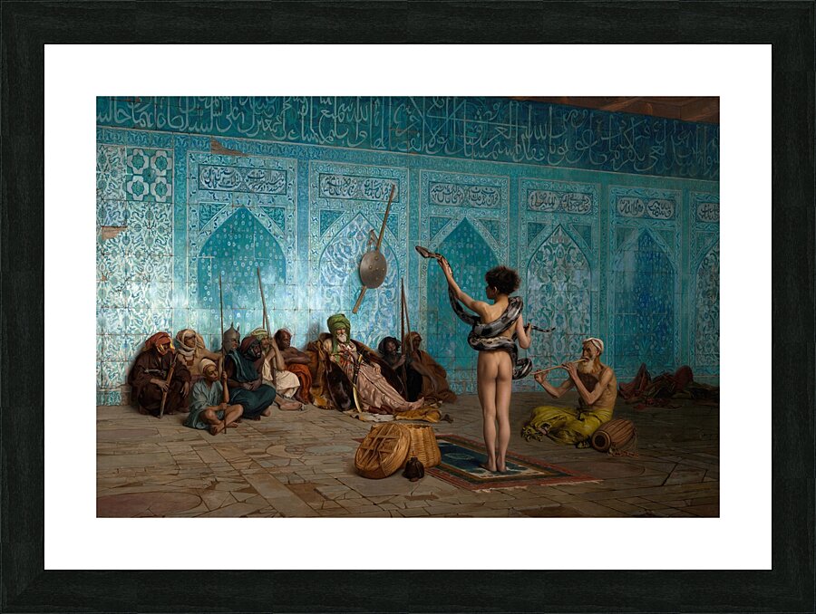 Snake Charmer [c. 1879] by Jean–Léon Gérôme [1824–1904] Picture Frame print