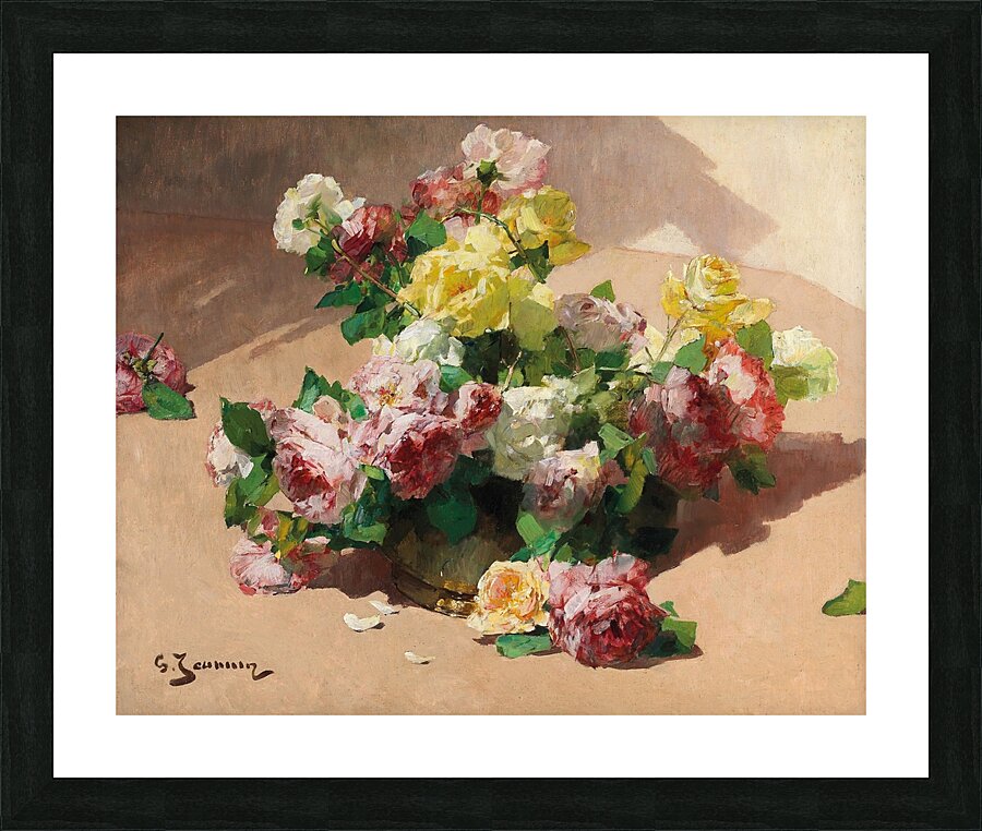 Roses by Georges Jeannin [1841–1925] Picture Frame print