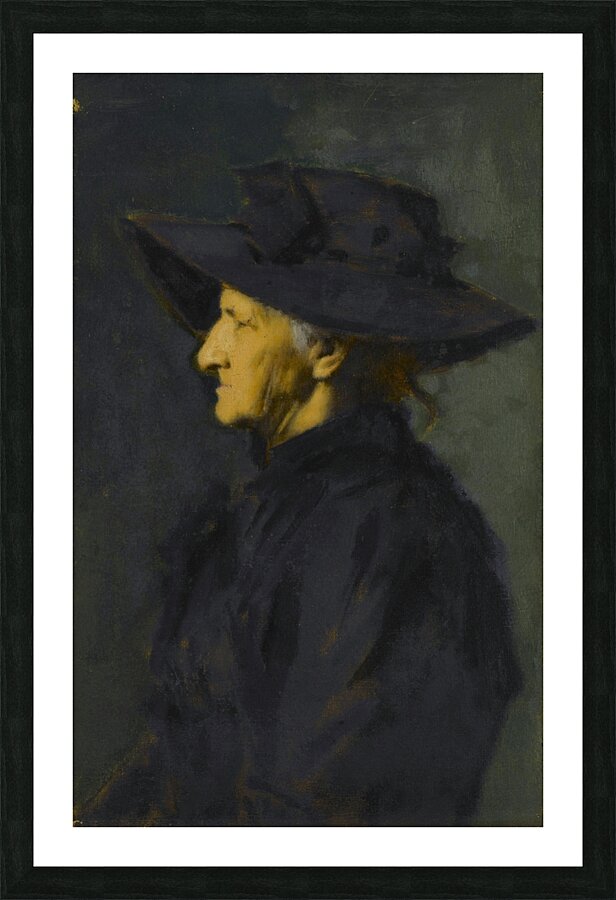 Madame Séraphin Henner [1901] by Jean–Jacques Henner [1829–1905] Picture Frame print