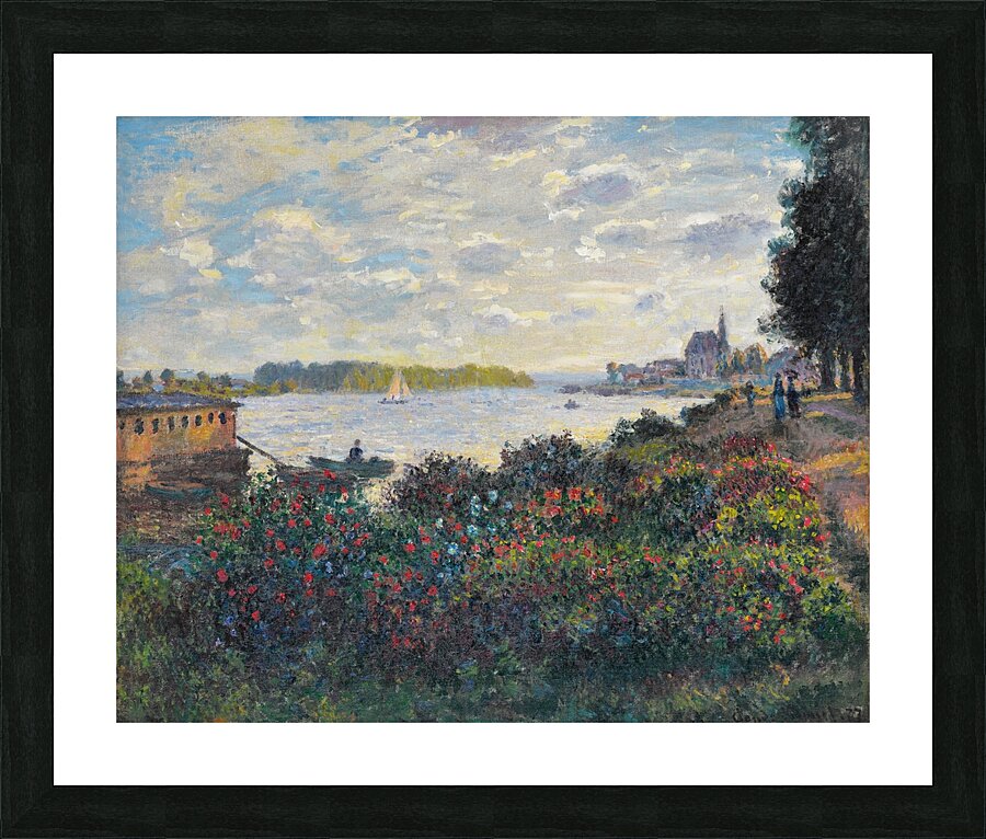 La Seine À Argenteuil [1877] by Claude Monet [1840–1926] Picture Frame print