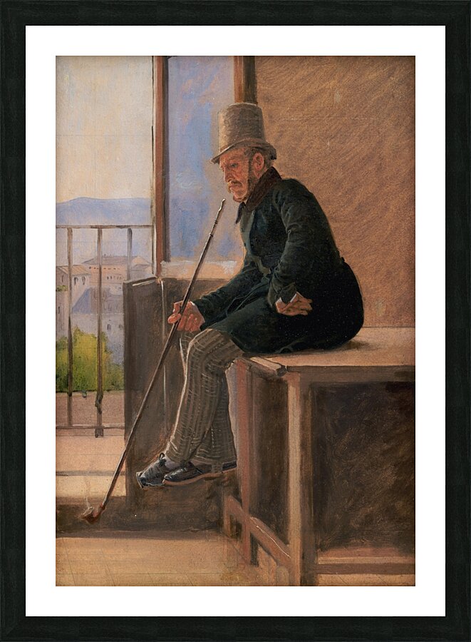 The Painter Jørgen Sonne [1837] by Constantin Hansen [1804–1880] Picture Frame print