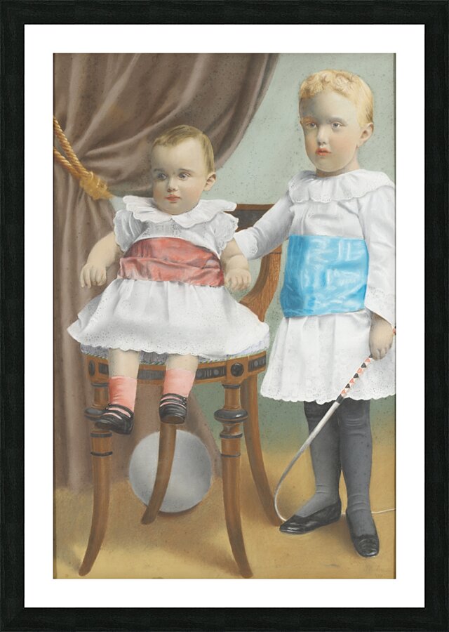 Fritz and Hans von Rosen [1889] by Emil Österman [1870–1927] Picture Frame print