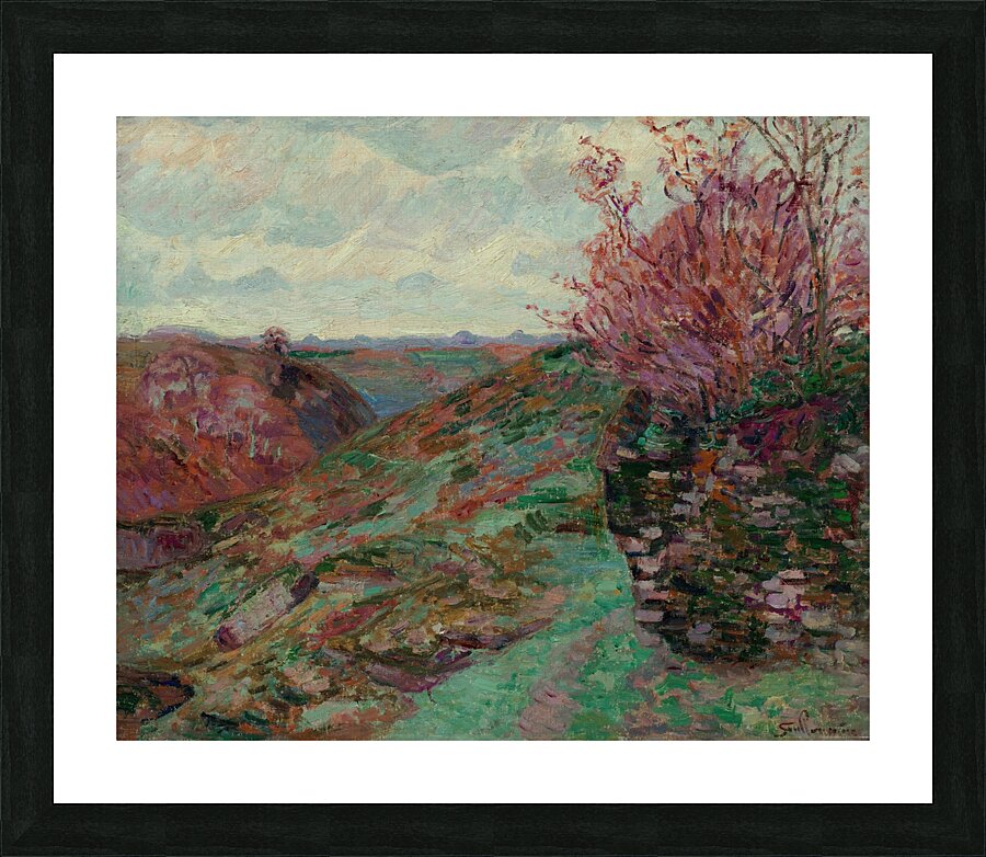 Paysage [circa 1912] by Armand Guillaumin [1841–1927] Picture Frame print