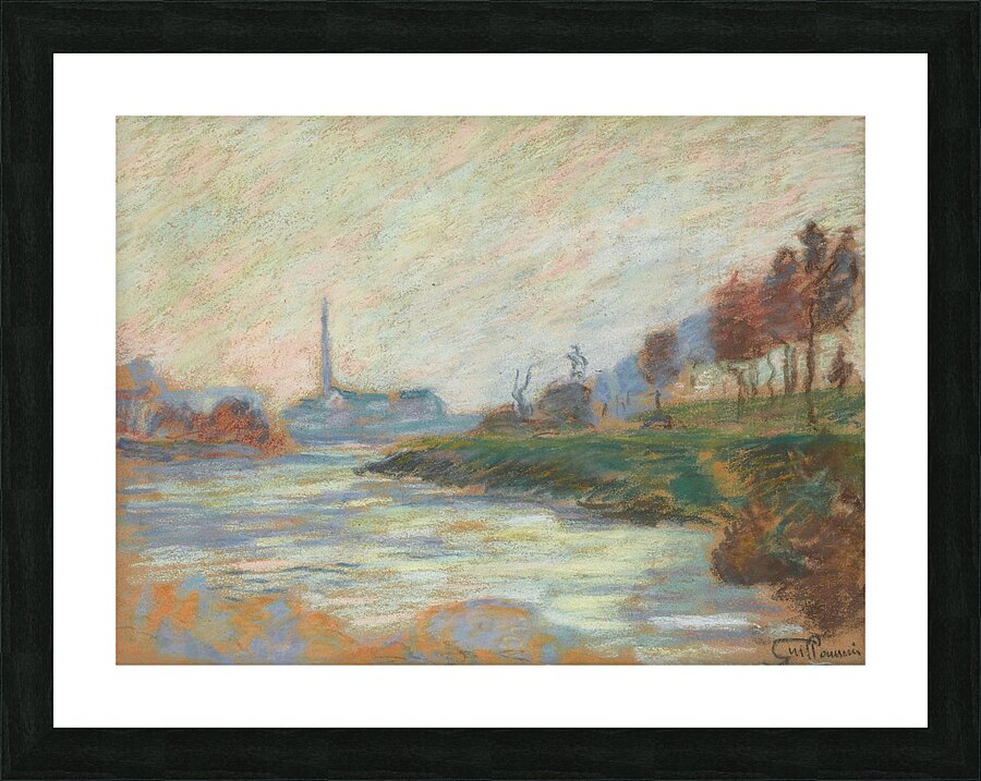 Confluent De La Marne Et De La Seine. Île De La France [1885] by Armand Guillaumin [1841–1927] Picture Frame print