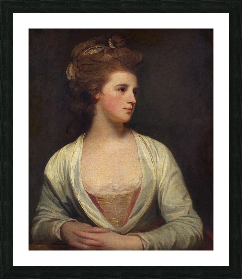 Portrait of a Woman. Said to Be Emily Bertie Pott [1781] by George Romney [1734–1802] Picture Frame print